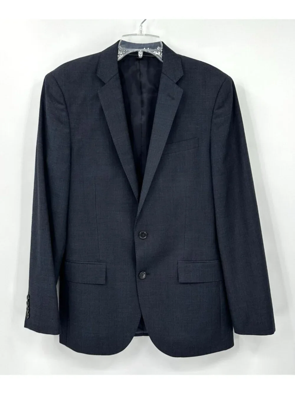 J CREW LUDLOW jacket blazer charcoal gray 38R 100% wool tailored business preppy